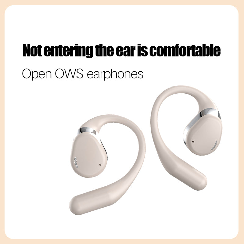 OWS Hanging Bluetooth 5.4 Earphones Open Ear Headset Ball - Portable and Comfortable, HiFi Stereo Sound Headphones Noise Cancelling-0