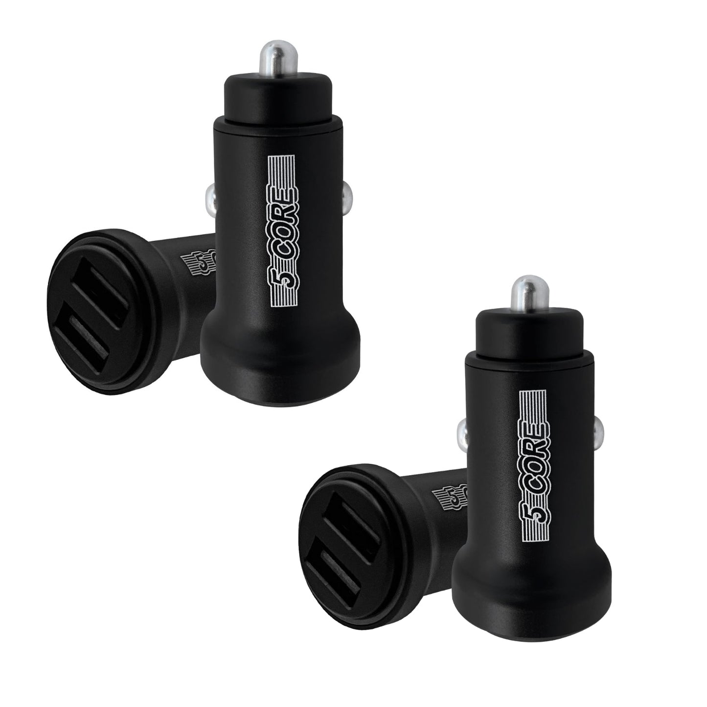 5 Core Fast Car Charger Pair Quick Charging Phone USB Adapter 2 Port Cigarette Lighter Auto Charger-0