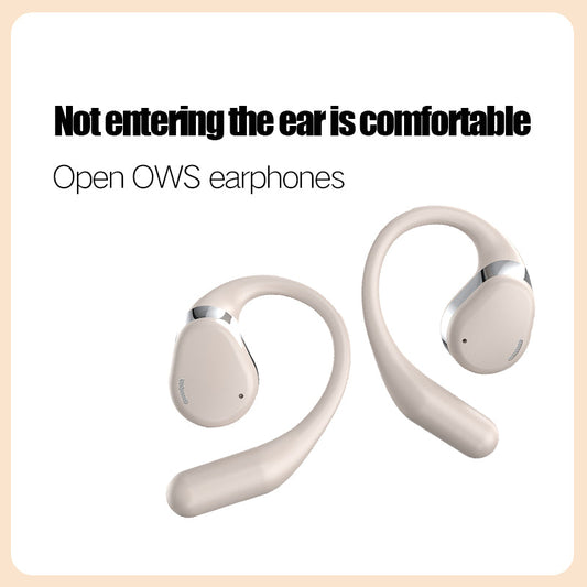 OWS Hanging Bluetooth 5.4 Earphones Open Ear Headset Ball - Portable and Comfortable, HiFi Stereo Sound Headphones Noise Cancelling-0