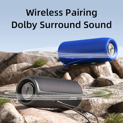 ZEALOT Portable Bluetooth Speakers Wireless Speaker S51 Samll Outdoor Speaker Waterproof IPX5, Stereo Pairing/USB/MIC/TF Card/AUX for iOS Andriod Gift-3