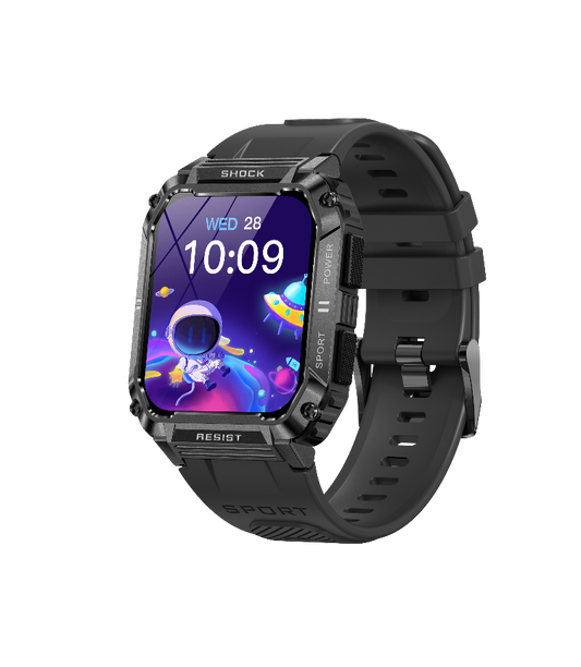Rugged Smart Watch Large Dial for Men Android Compatible-1
