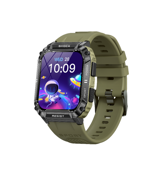 Rugged Smart Watch Large Dial for Men Android Compatible-0