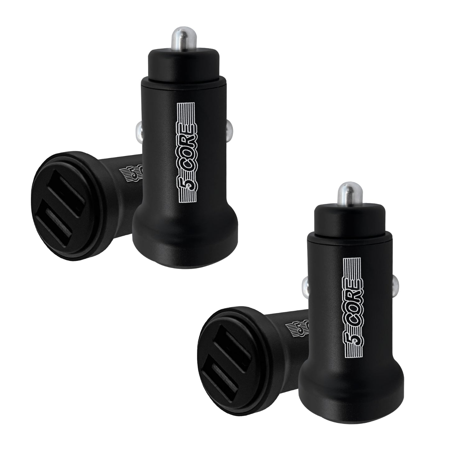 5 Core Fast Car Charger Pair Quick Charging Phone USB Adapter 2 Port Cigarette Lighter Auto Charger-0