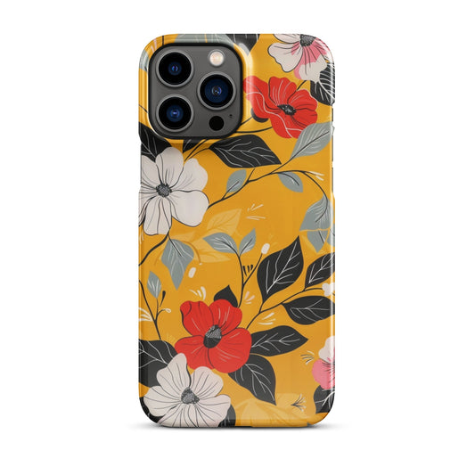 Yellow Floral Phone case for iPhone-20